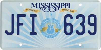 MS license plate JFI639