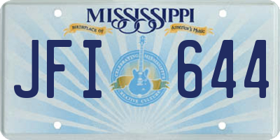 MS license plate JFI644