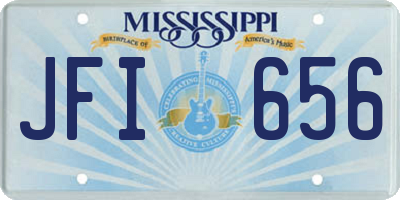 MS license plate JFI656