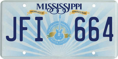 MS license plate JFI664
