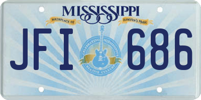 MS license plate JFI686