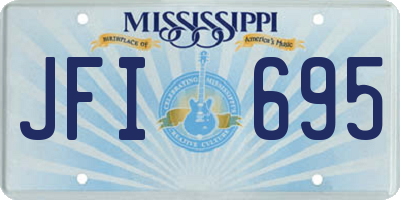 MS license plate JFI695