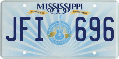 MS license plate JFI696