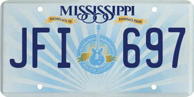 MS license plate JFI697