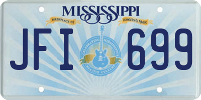 MS license plate JFI699