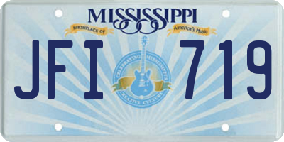 MS license plate JFI719
