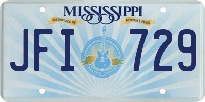 MS license plate JFI729