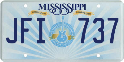 MS license plate JFI737