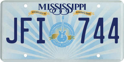 MS license plate JFI744