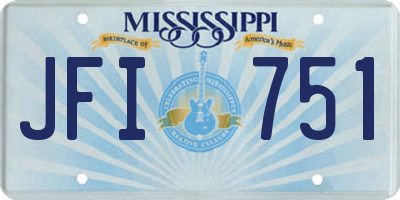 MS license plate JFI751