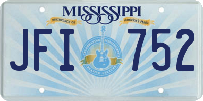 MS license plate JFI752