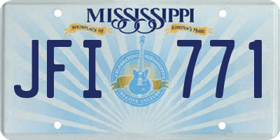 MS license plate JFI771