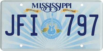 MS license plate JFI797