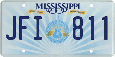 MS license plate JFI811