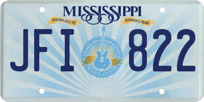 MS license plate JFI822