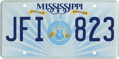 MS license plate JFI823