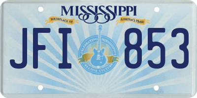 MS license plate JFI853