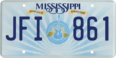 MS license plate JFI861