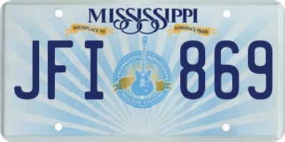 MS license plate JFI869