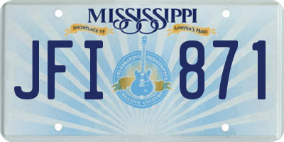 MS license plate JFI871