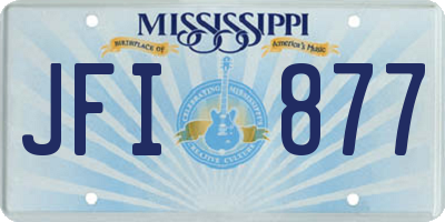 MS license plate JFI877
