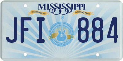 MS license plate JFI884