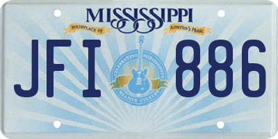 MS license plate JFI886