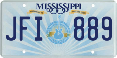 MS license plate JFI889
