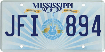 MS license plate JFI894