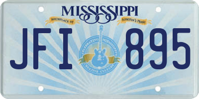 MS license plate JFI895