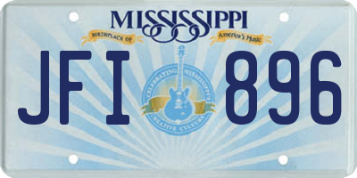 MS license plate JFI896