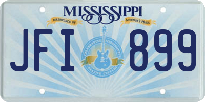 MS license plate JFI899