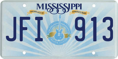 MS license plate JFI913
