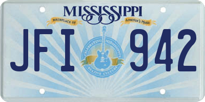 MS license plate JFI942