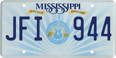 MS license plate JFI944