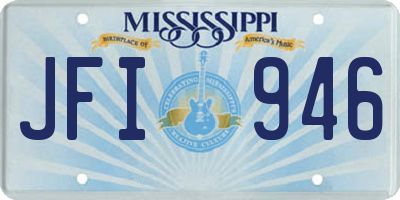 MS license plate JFI946