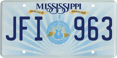 MS license plate JFI963