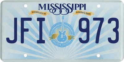 MS license plate JFI973