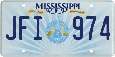 MS license plate JFI974