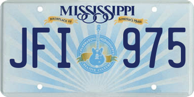 MS license plate JFI975