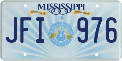 MS license plate JFI976