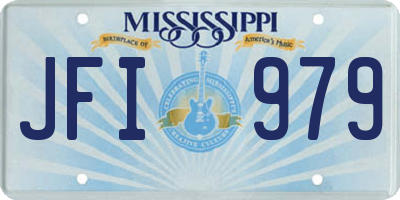 MS license plate JFI979