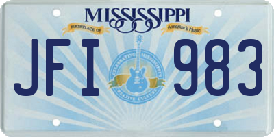 MS license plate JFI983