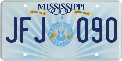MS license plate JFJ090