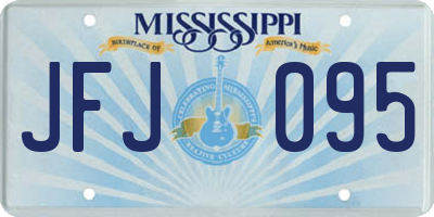 MS license plate JFJ095