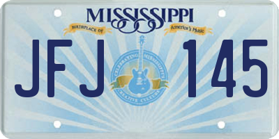 MS license plate JFJ145