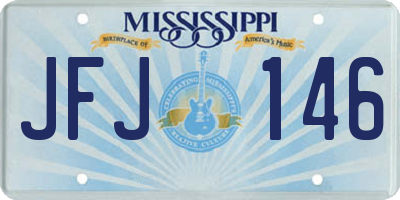 MS license plate JFJ146