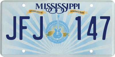 MS license plate JFJ147