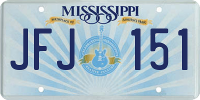 MS license plate JFJ151