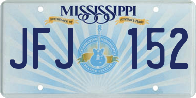 MS license plate JFJ152